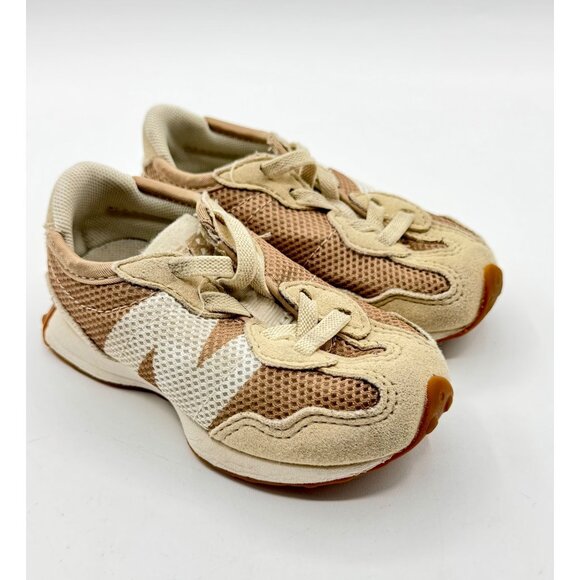 New Balance 327 Toddler Beige Shoes Size 6 - Picture 1 of 9